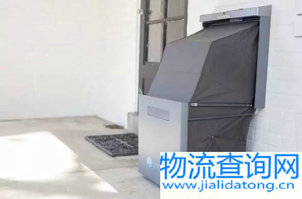 美国公司发明壁挂智能收件箱,解决快递上门无人收件问题